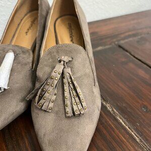 Comfortview Healed Brown Shoes with Tassels